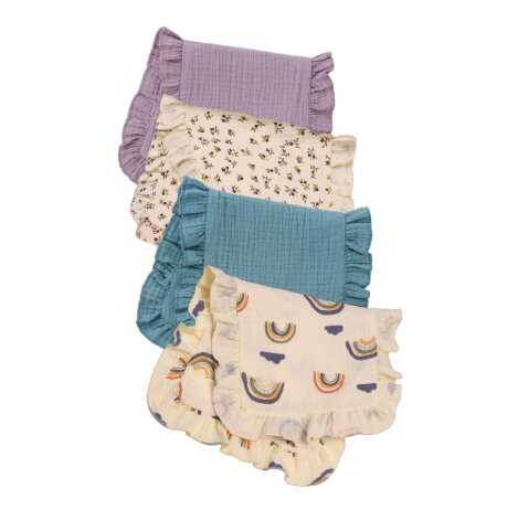 Chiffons d’épaule en mousseline coton bébé (lot de 4) – Douxelia