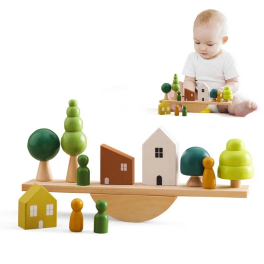 Jeu Montessori Équilibre et Couture en Bois - Equilivieux