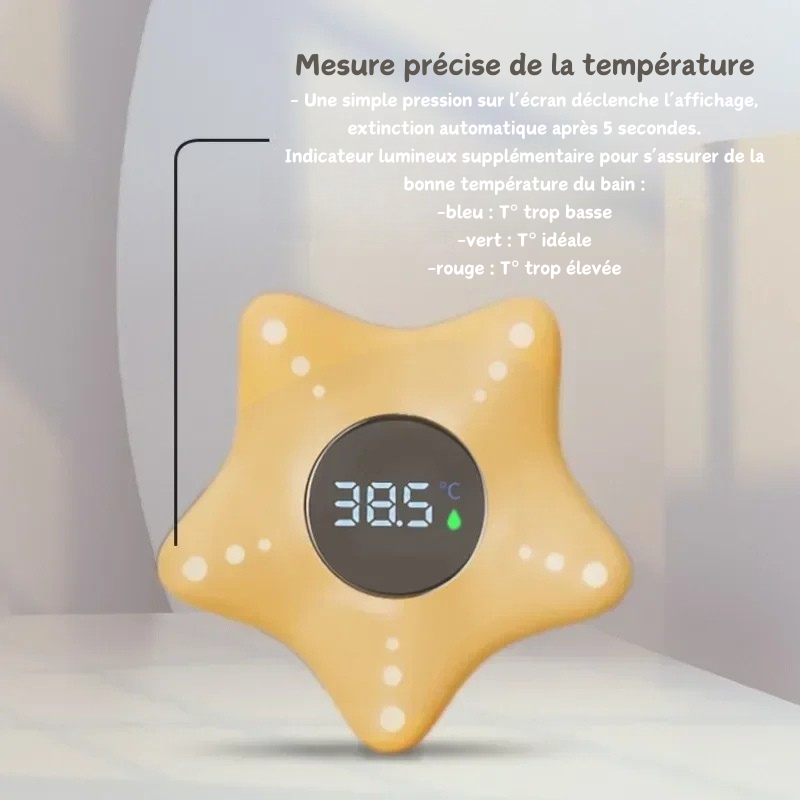 Thermomètre de Bain Bébé Intelligent - AquaStar