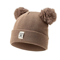 Bébé bonnet hiver tricoté pompons 0-2 ans - PomponChic