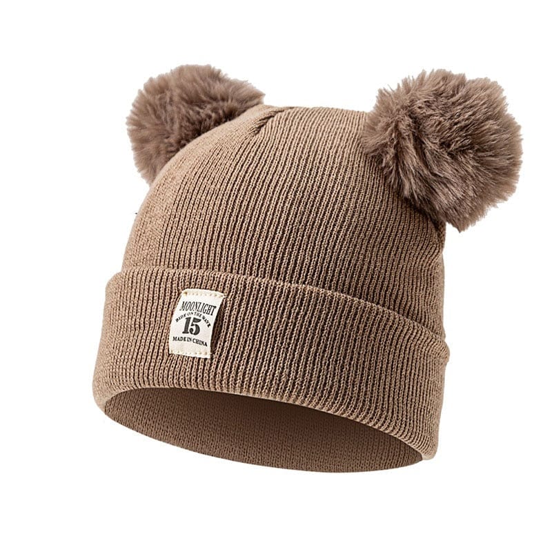 Bébé bonnet hiver tricoté pompons 0-2 ans - PomponChic