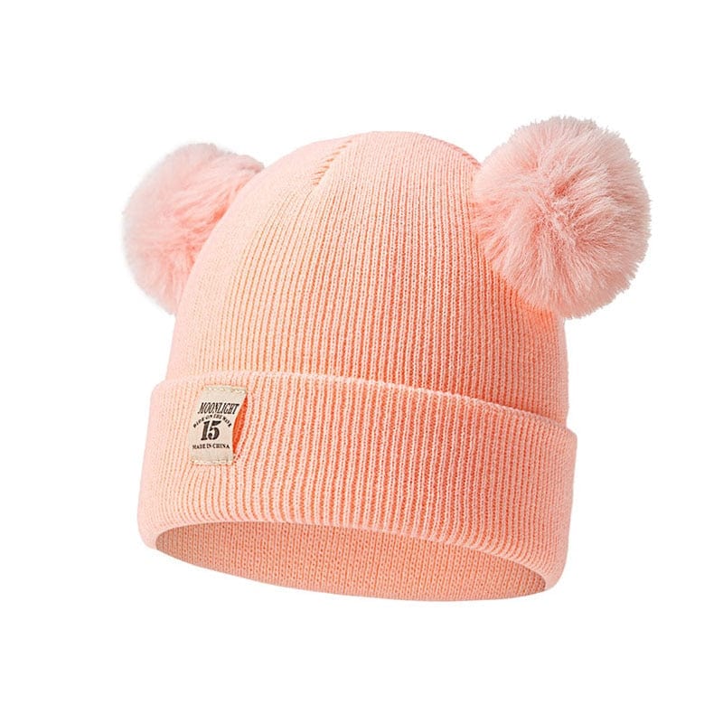 Bébé bonnet hiver tricoté pompons 0-2 ans - PomponChic