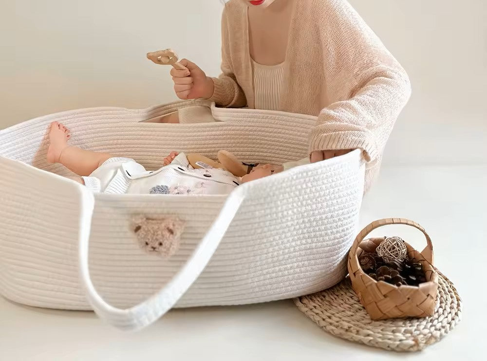 Berceau bébé en Corde de Coton Portable - CotonNest -