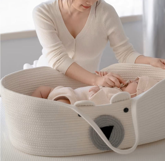Berceau bébé en Corde de Coton Portable - CotonNest -