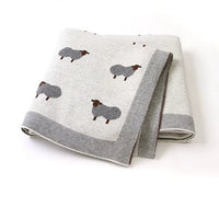 Couverture bébé coton tricoté rayée – Nubi