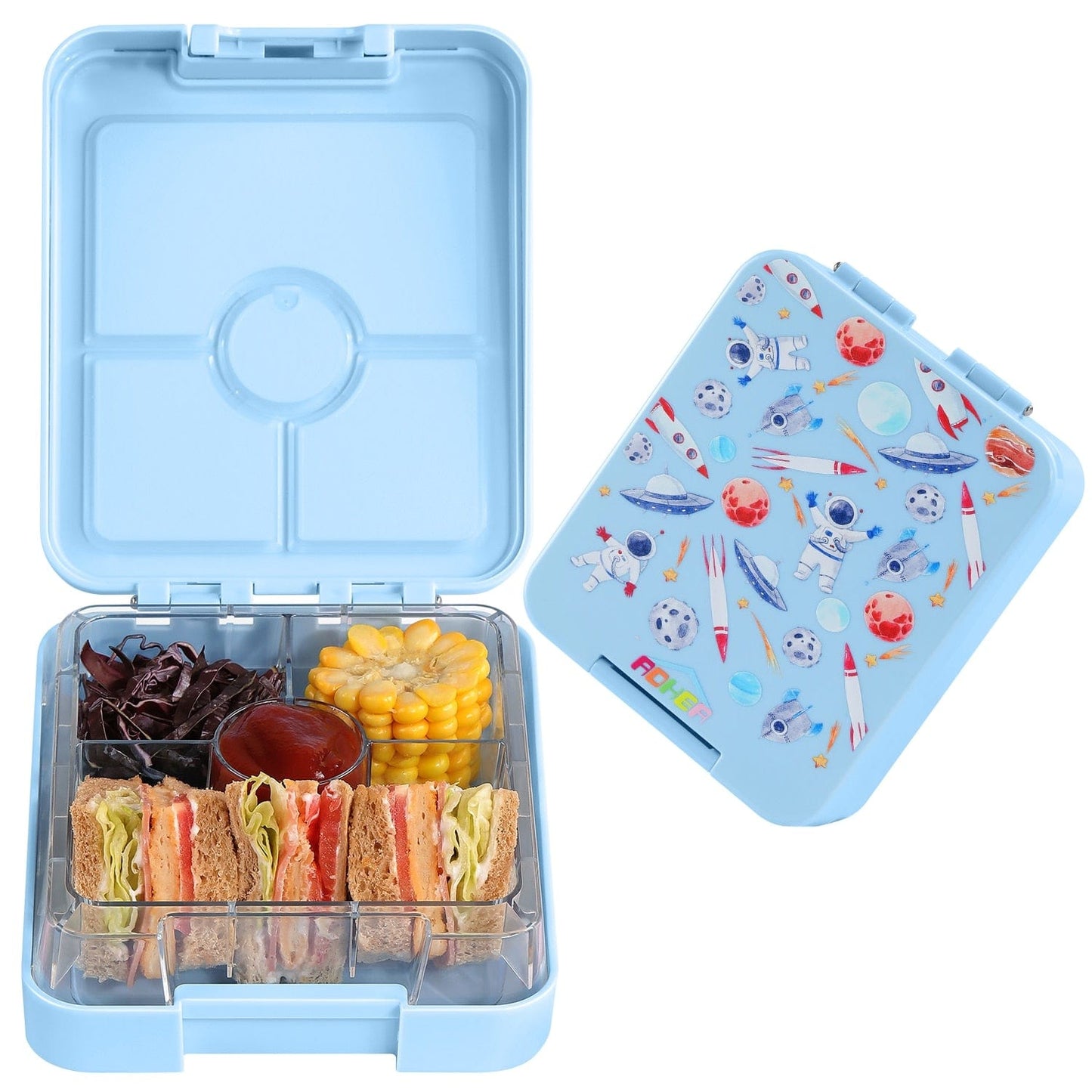 Boîte à 4 Compartiments  à repas pour Enfants - LunchHero