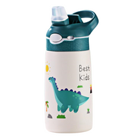 Bouteille isotherme enfant à paille - ThermoDino