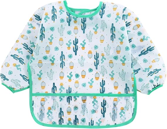 Bavoir imperméable bébé à manches longues 0-6 ans – Miplou