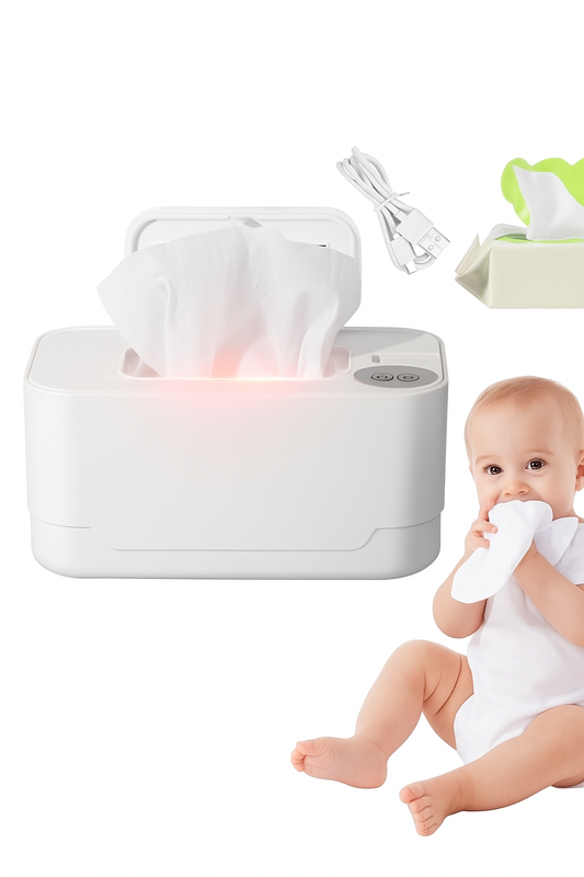 Chauffe-lingettes bébé portable USB avec affichage LED – Warmie