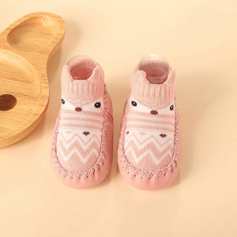 Chaussettes Antidérapantes Bébé | Semelle en Liège et Cuir - SemeLiège