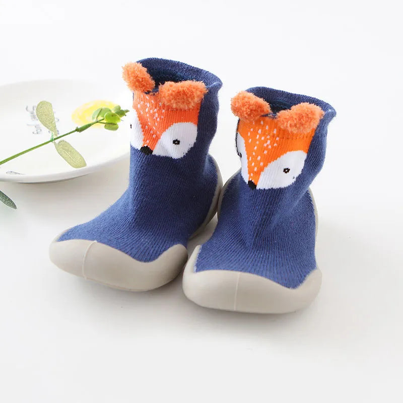 Chaussettes Antidérapantes en Coton pour Bébé 0 à 4 Ans - ChaussettesAntiGlisseDouces