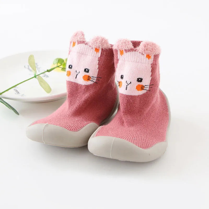 Chaussettes Antidérapantes en Coton pour Bébé 0 à 4 Ans - ChaussettesAntiGlisseDouces