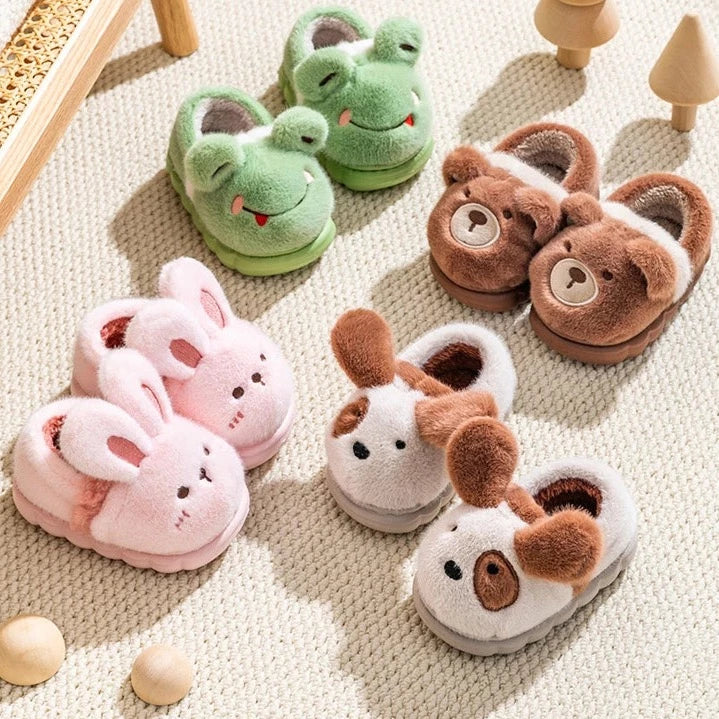 Chaussons Animaux Douillets – Antidérapants & Ultra Moelleux - ChauAnim
