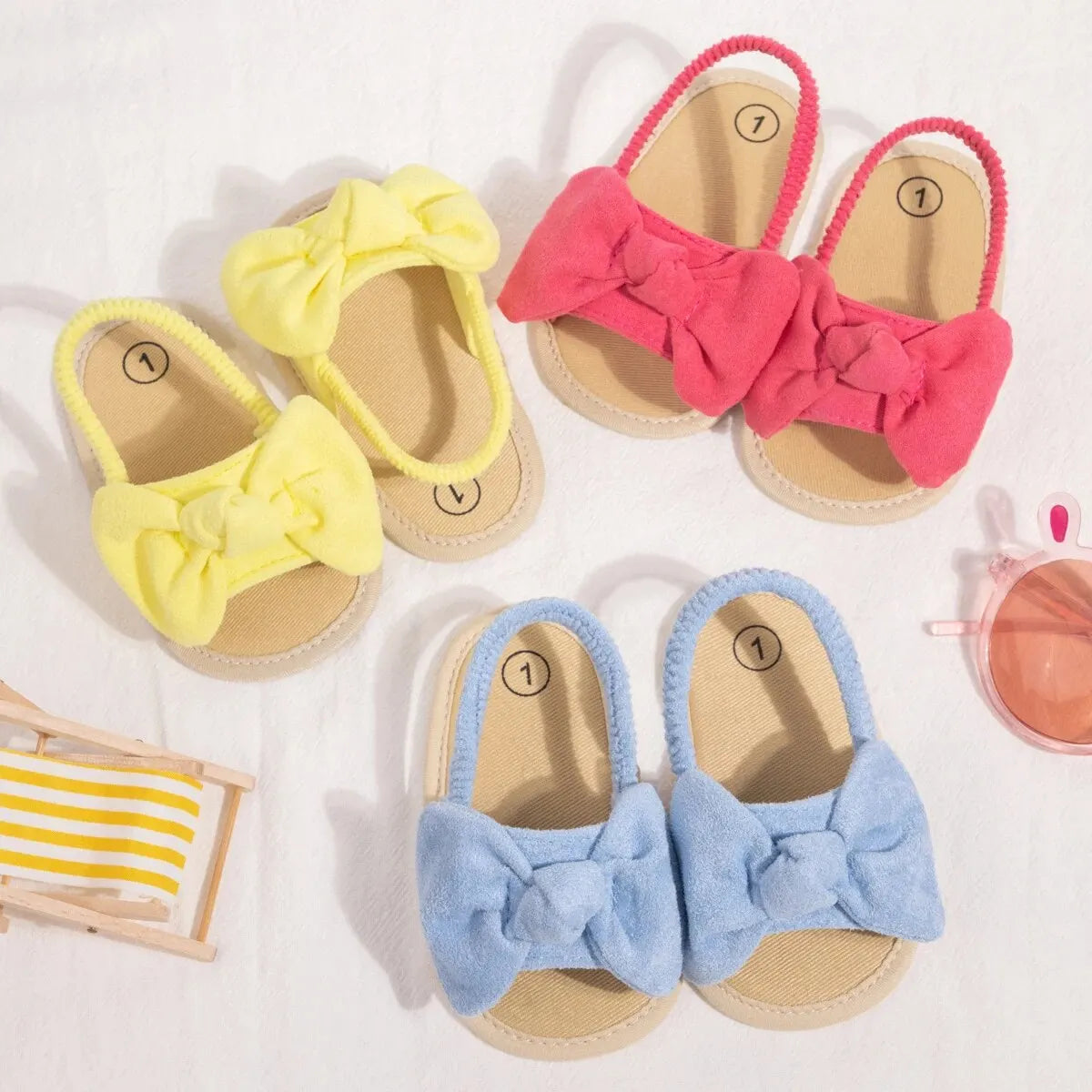 Chaussons Antidérapants pour Bébé fille - Parfaits pour la Plage - Plagbébé