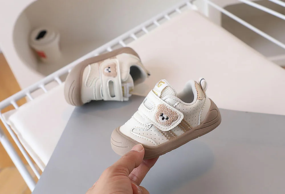 Chaussures Bébé PU Cuir –  Baskets Souples et Ergonomiques pour Nouveau-Né, Filles et Garçons, Premiers Pas