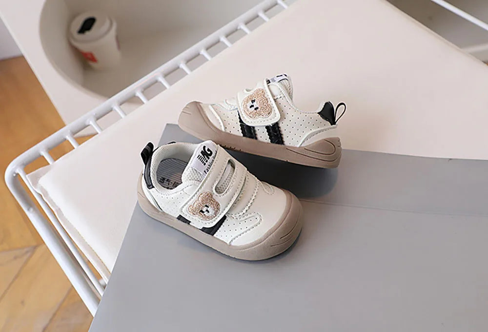 Chaussures Bébé PU Cuir –  Baskets Souples et Ergonomiques pour Nouveau-Né, Filles et Garçons, Premiers Pas