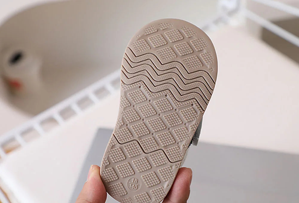 Chaussures Bébé PU Cuir –  Baskets Souples et Ergonomiques pour Nouveau-Né, Filles et Garçons, Premiers Pas