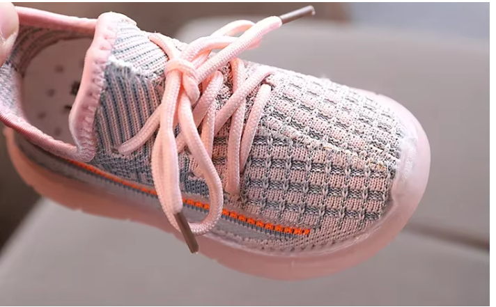 Chaussures Enfant LED en Coton avec Semelle en Caoutchouc – ChaussuLed