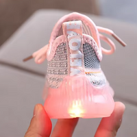 Chaussures Enfant LED en Coton avec Semelle en Caoutchouc – ChaussuLed