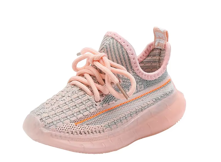 Chaussures Enfant LED en Coton avec Semelle en Caoutchouc – ChaussuLed