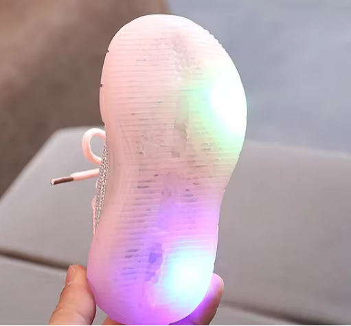 Chaussures Enfant LED en Coton avec Semelle en Caoutchouc – ChaussuLed