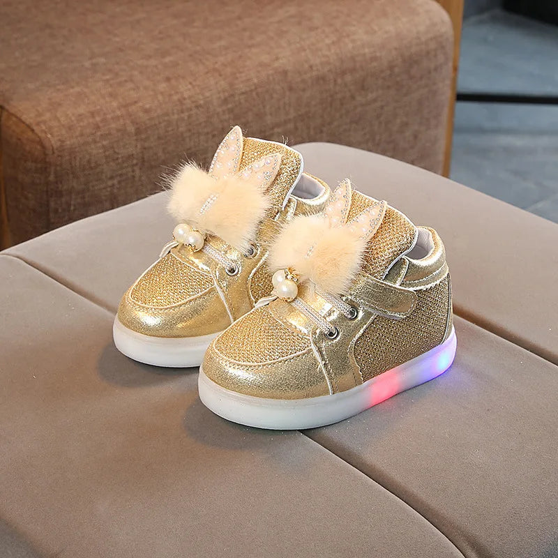 Chaussures LED pour Enfants avec Paillettes et Respirabilité - LEDKids