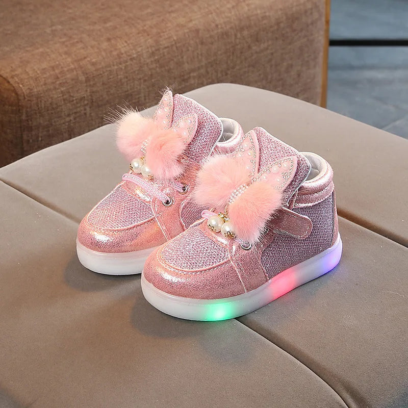 Chaussures LED pour Enfants avec Paillettes et Respirabilité - LEDKids