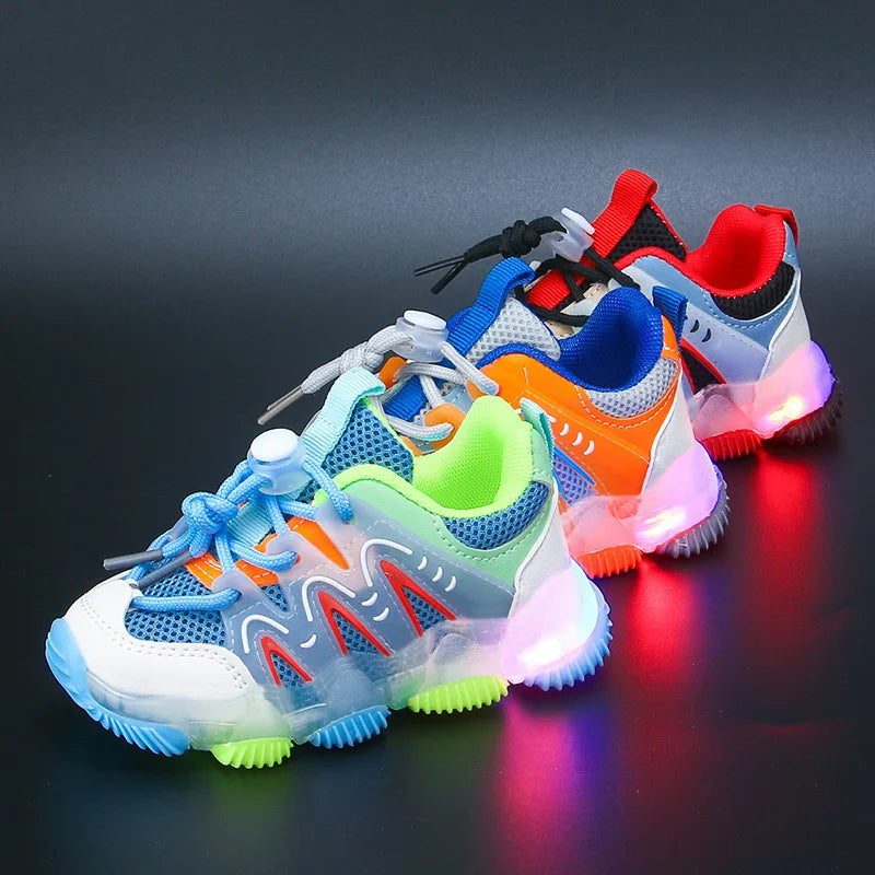 Chaussures "LuminoRun" pour enfant et bébé  – Sneakers LED Respirantes
