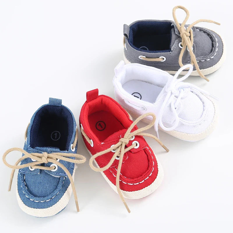 Chaussures Premiers Pas Bébé en Toile Multicolore - ToilePas