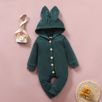 Combinaison bébé boutonnée, manches longues - BunnyCuddle