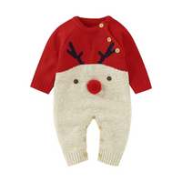 Combinaison bébé laine Noël hiver - Tricochaud