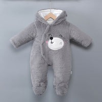 Combinaison bébé ours maman à capuche - Oursdouillet