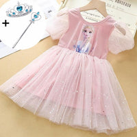 Costume Reine des Neiges avec accessoires pour fille- ReineMagique