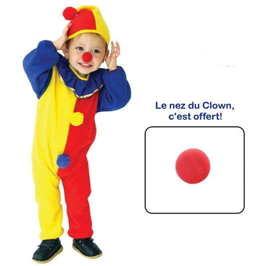 Costume de clown pour bébé (de carnaval) - Clownino