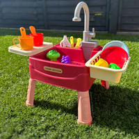Cuisine de Jeu pour Enfants avec Robinet d’Eau Réaliste – Jouet Éducatif en Plastique Sécurisé - Evijeu