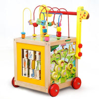 Déambulateur en bois avec jeux éducatifs - BabyWood