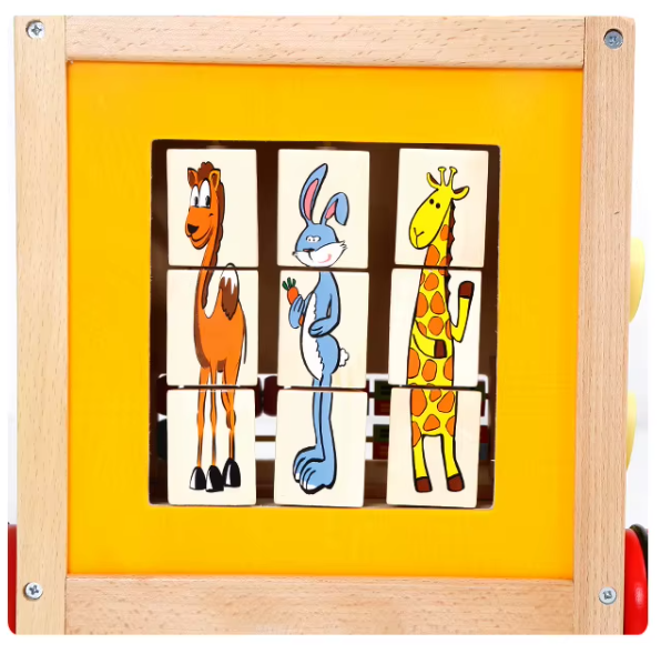 Déambulateur en bois avec jeux éducatifs - BabyWood
