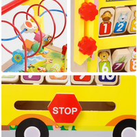 Déambulateur en bois avec jeux éducatifs - BabyWood