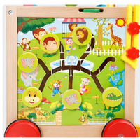 Déambulateur en bois avec jeux éducatifs - BabyWood