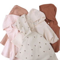 Poncho de Bain 100% Coton Bio, Pour 1-3 Ans - BébéDouce