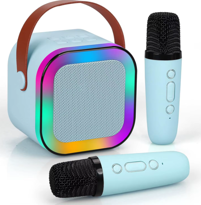 Enceinte Karaoké Bluetooth Portable avec Micro Sans Fil – Effets Lumineux et Batterie Rechargeable - BlueKara
