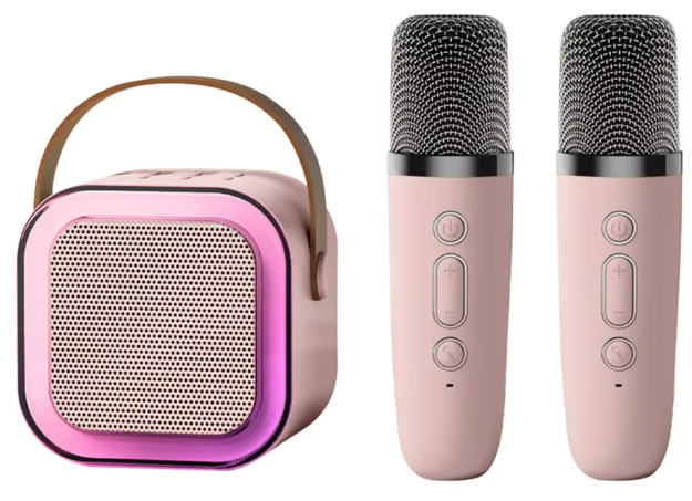 Enceinte Karaoké Bluetooth Portable avec Micro Sans Fil – Effets Lumineux et Batterie Rechargeable - BlueKara