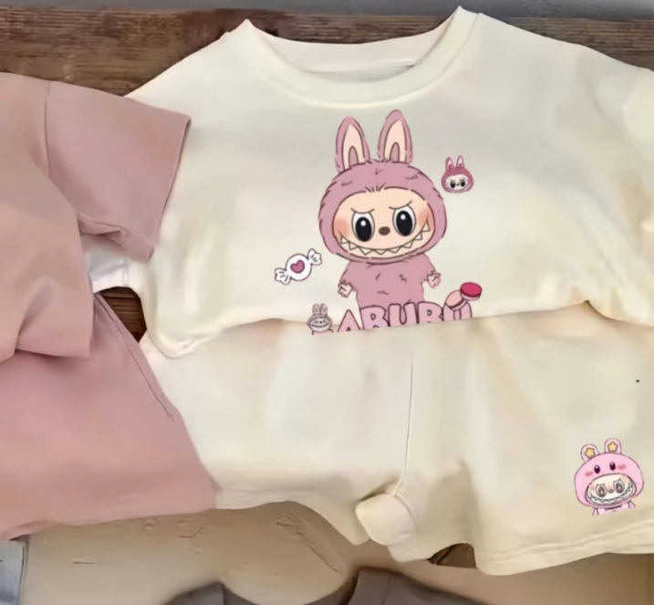 Ensemble Été Enfant Garçon et Fille – T-Shirt Manches Courtes + Short (2 - 4 ans) - LabuShirt