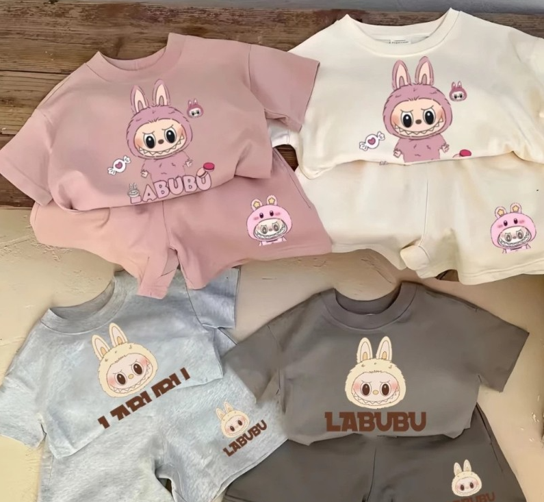 Ensemble Été Enfant Garçon et Fille – T-Shirt Manches Courtes + Short (2 - 4 ans) - LabuShirt