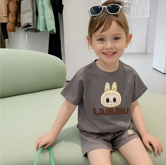 Ensemble Été Enfant Garçon et Fille – T-Shirt Manches Courtes + Short (2 - 4 ans) - LabuShirt