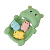 Ensemble Familial Loutre 4 Pièces, Jouet de Bain Flottant en Silicone, 12 Mois et Plus - JouetFlot