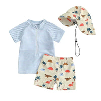 Ensemble Maillot de Bain 3 Pièces Garçon, Bonnet de Bain - TurtleBaby