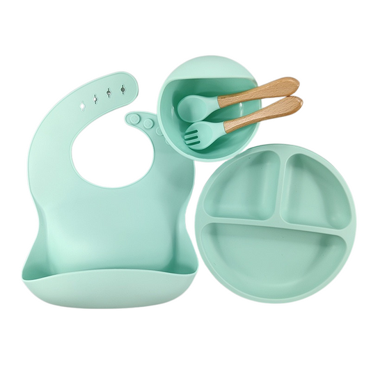 Ensemble Repas Bébé Silicone 5 pièces - BabyMealSet