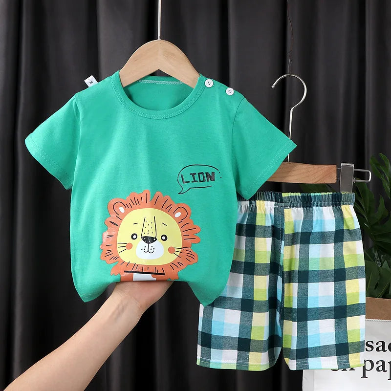 Ensemble T-shirt et Short Coordonnés pour Enfants (2 Pièces)