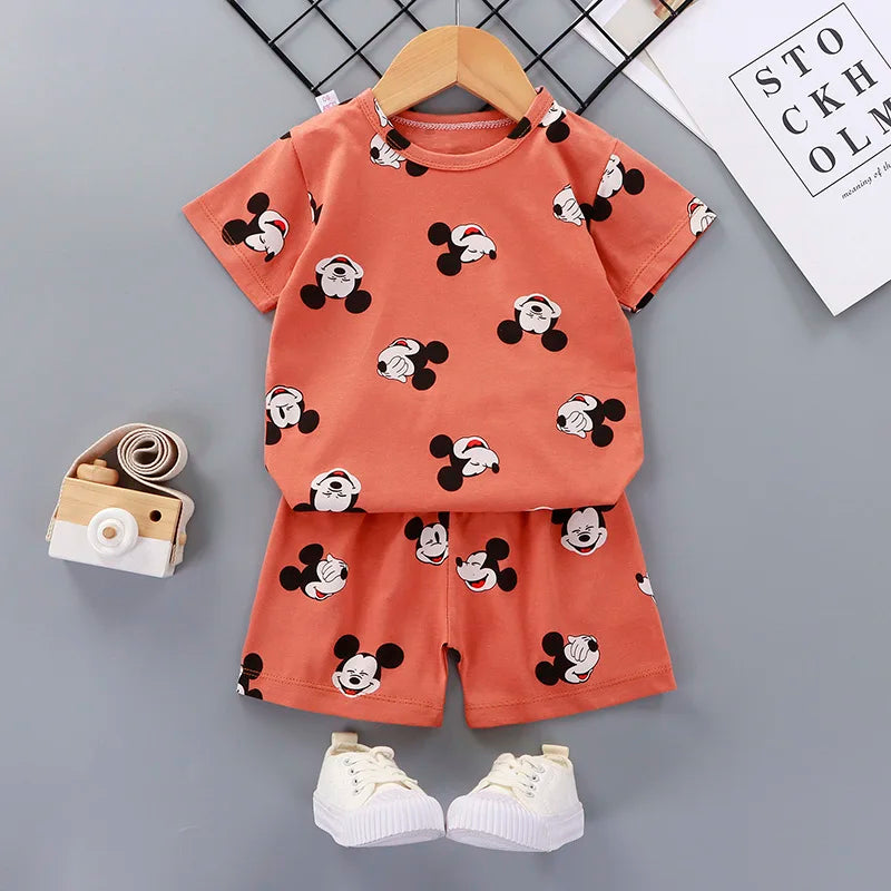 Ensemble T-shirt et Short Coordonnés pour Enfants (2 Pièces)